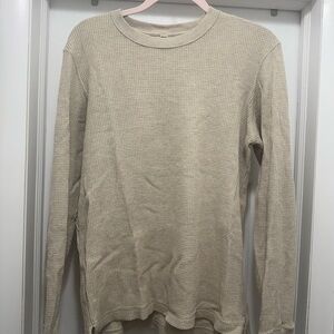 Uniqlo Unisex Long-Sleeve Waffle Knit Shirt